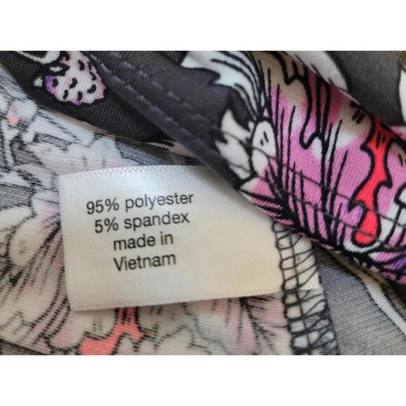 Lane Bryant Classic Split-Neck Floral Peasant Tunic Plus 34/36 - Picture 7 of 8